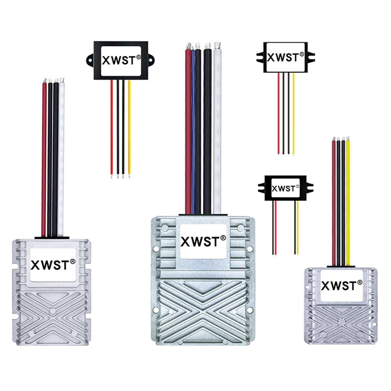 Przetwornica mocy DC 36 V, 48 V, 12 V, 1 A, 70 A, 36, 48 V do 12 V, regulator napięcia (70 A aluminium)