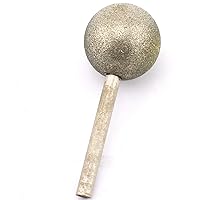 Vista 11 de ILOVETOOL Broca de molienda esférica de 0.394 in vástago redondo de diamante de 0.236 in para herramienta Dremel