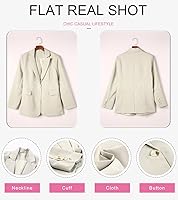 Vista 5 de Dokotoo Chaquetas Blazer para Mujer 2024 de Primavera con Cuello de Lapel y Botones para Negocios Casual
