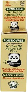 SENZACARE Silk Dental Floss 100% Plastic Free With Tea Tree Oil, 1 EA