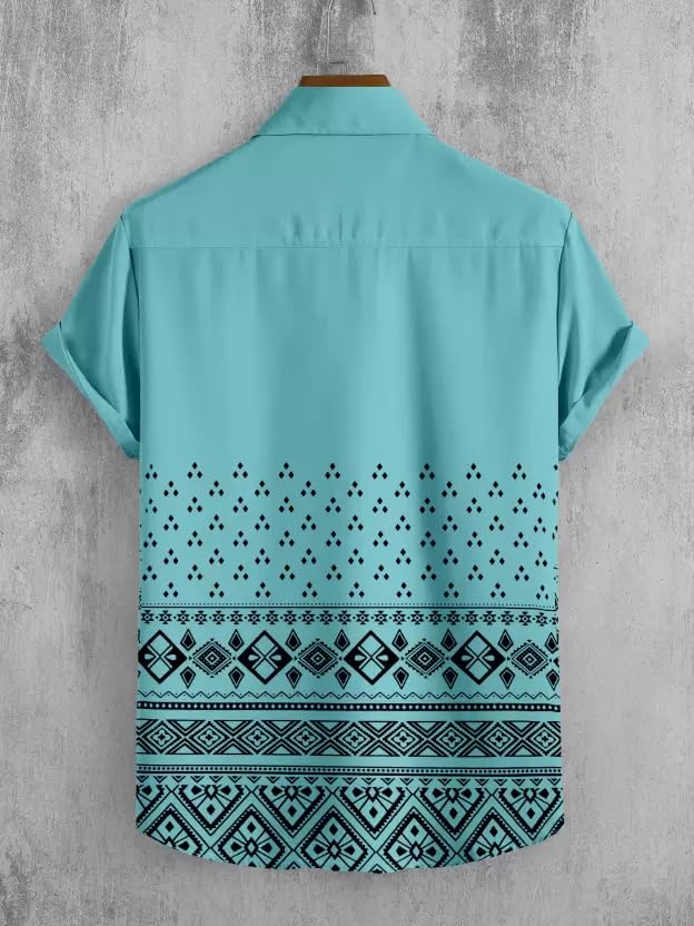 Image of Men's Lycra Digital Print Casual Shirt