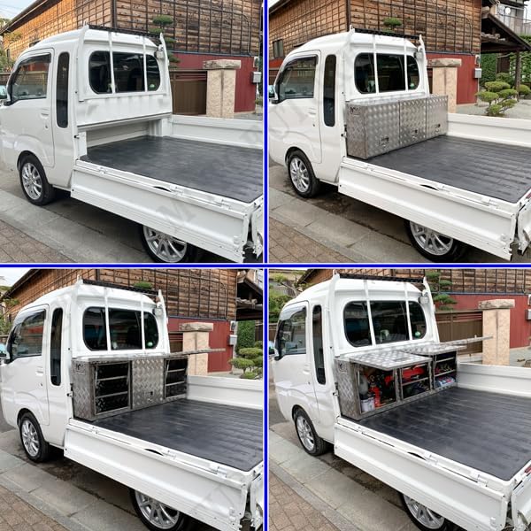 軽トラック 工具 道具箱 ツールボックス スーパーキャリィ キャリー ハイゼットトラック 標準 【テールゲートサポートトランクバックドアステー】 ジャンボ アク