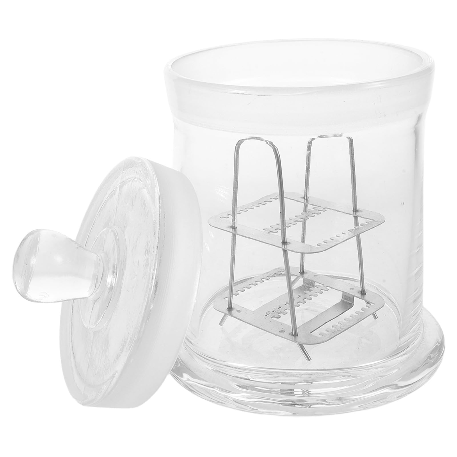 Soporte para Portaobjetos de Vidrio con Capacidad para 26 Láminas, Diseño Seguro con Bordes Redondeados y Resistencia Química Adecuado para Laboratorios Escolares