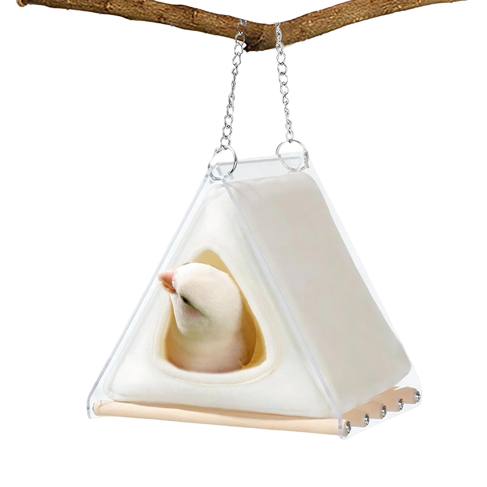 Lit en peluche pour perroquet de grande taille et accessoires de cage durables