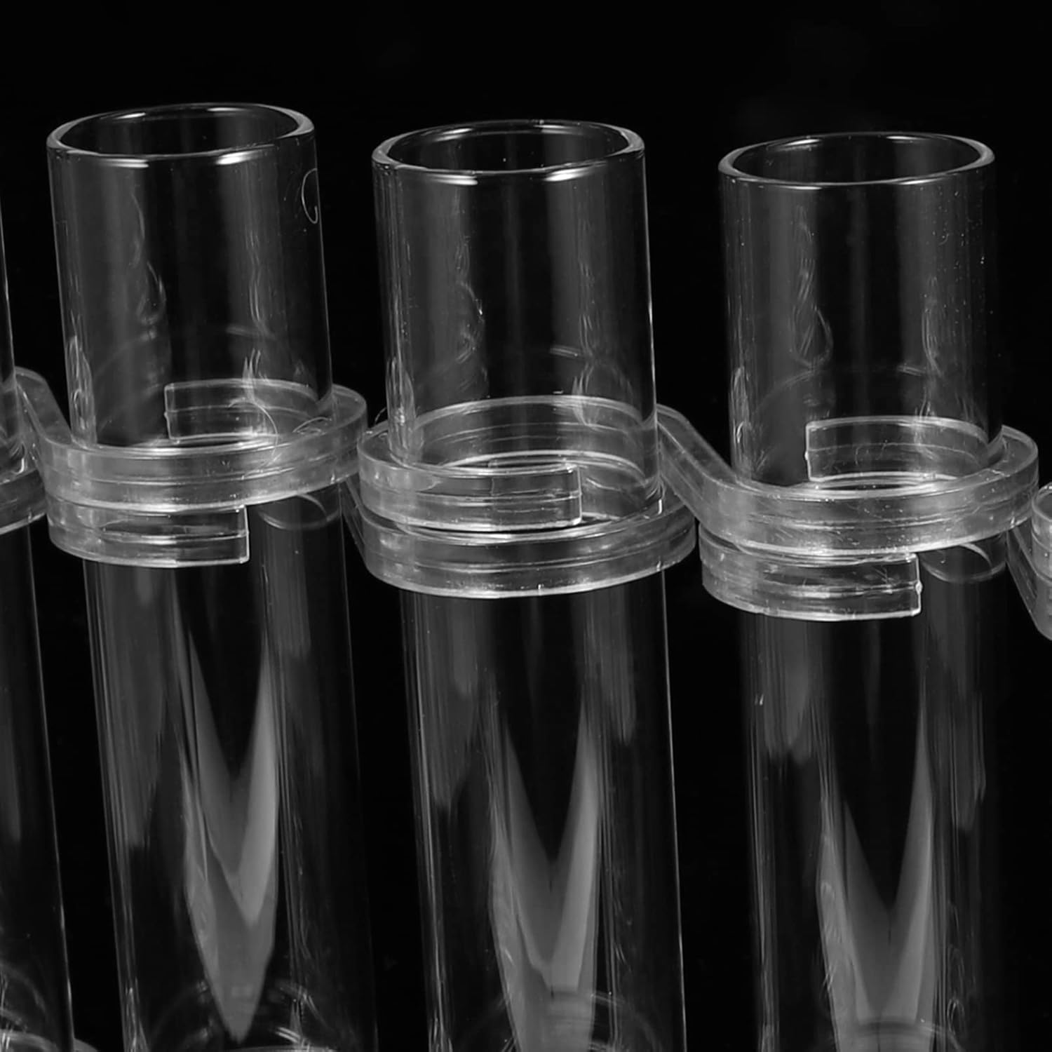 8Pcs Test Tube Vase Glass Test Tube Plant Terrarium Clear Glass Flower Vase Decorative Planter Hydroponic Flower with Hooks and for, 18cm