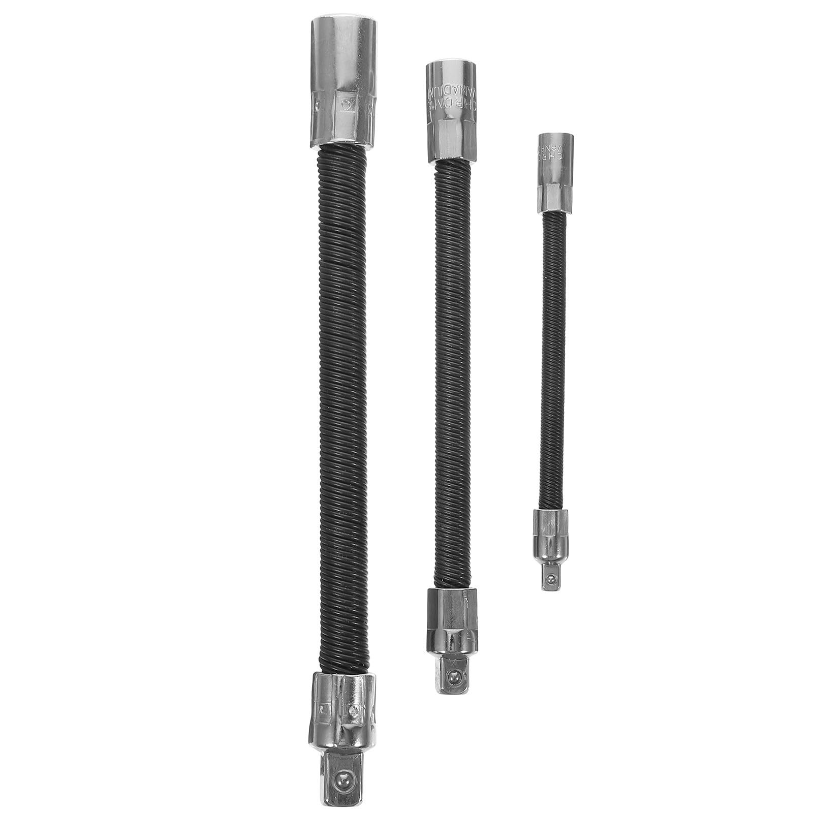 Barra de extensión flexible 3/8 ULTECHNOVO de acero negro para evitar la falta de espacio