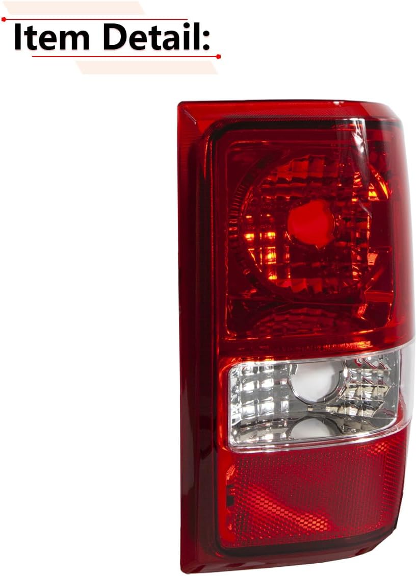 RLB-HILON Right Side Rear Tail Light Assembly Compatible with Ford Ranger 2006 2007 2008 2009 2010 2011 Year