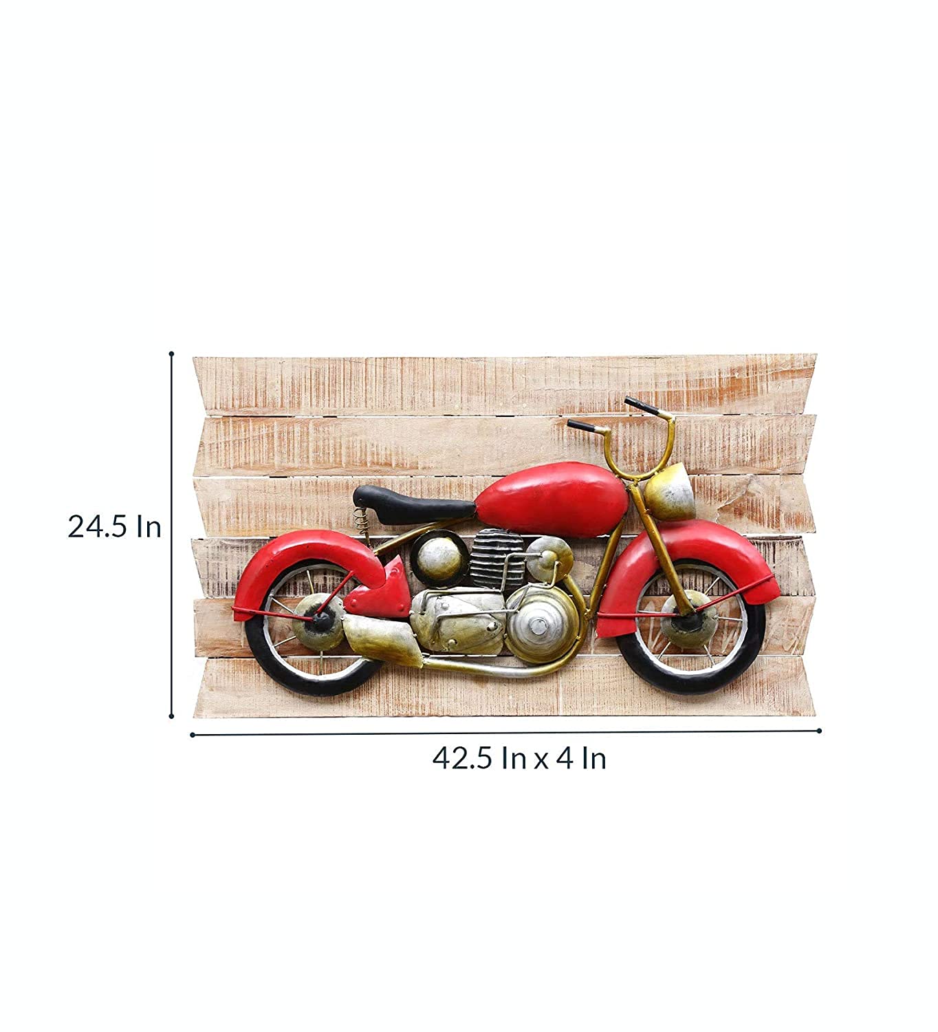 HARLEY壁掛け　木製 Buy Harley Davidson Metal Bike on Wood Frame Wall Decor