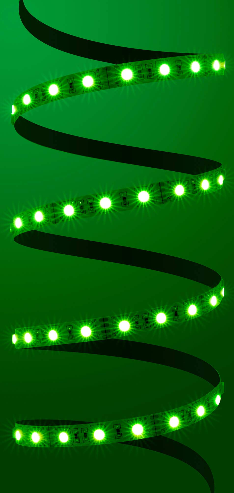 Set di strisce LED RGB da 10 metri (60 LED/m, IP20) con controller, telecomando e alimentatore di rete 12 A