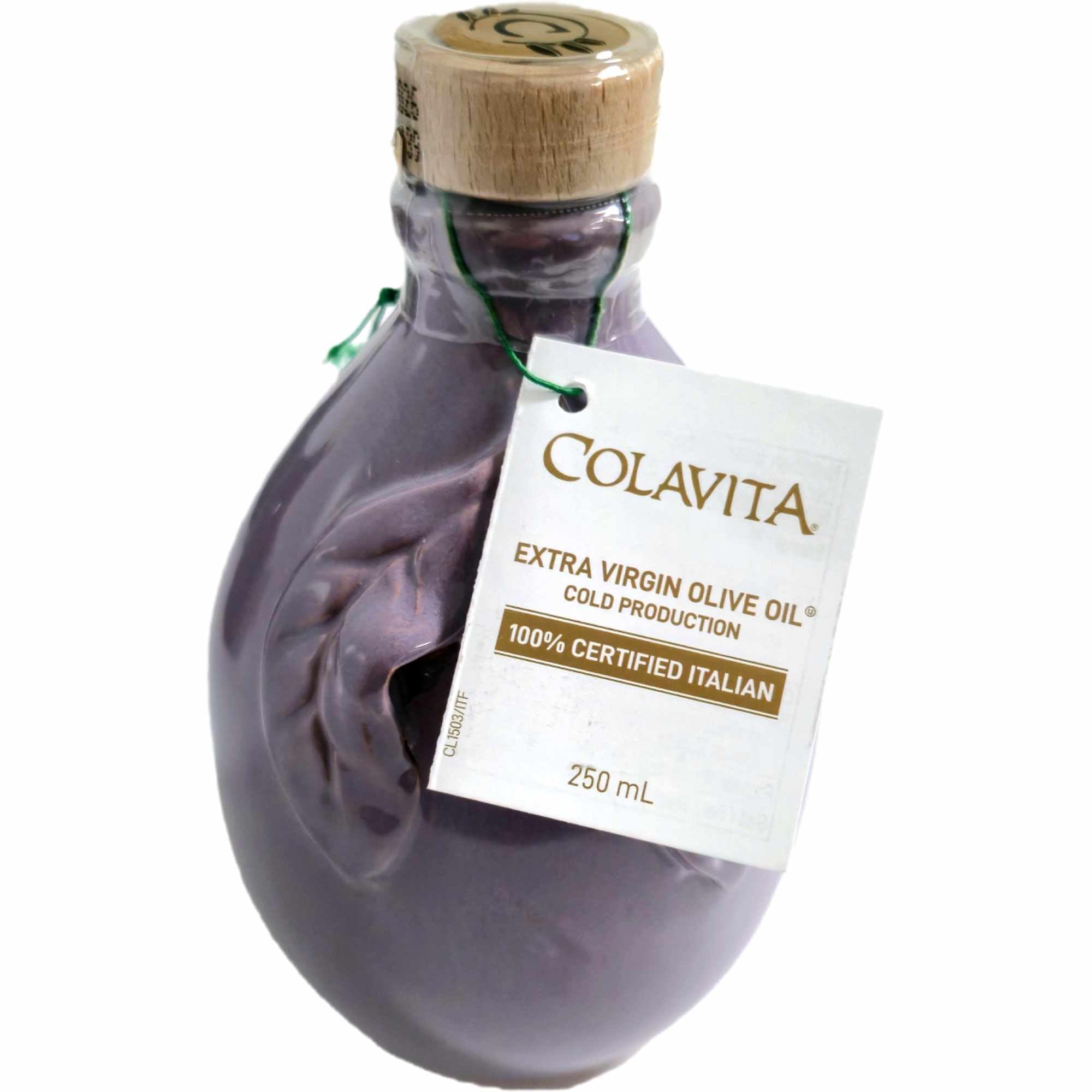 usy Bundle für Colavita Olivenöl Extra Vergine Extra natives Olivenöl in Keramik Amphore 3er Pack (3x3x250ml) + usy Block