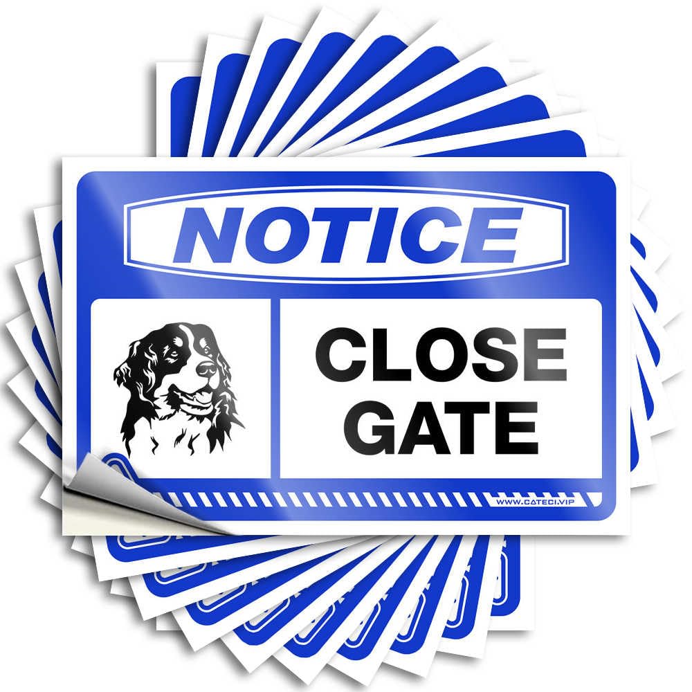 Happy, Bumper Wall Notice Close Gate Dogs | Halloween Mimosa Bar Decor(6X9CM)