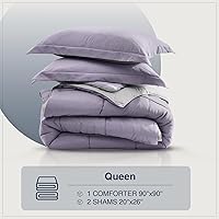 Vista 109 de satisomnia Queen Comforter Set Grey, Soft Seersucker Comforters Queen Size Bed, 3 Pieces Lightweight Down Alternative Bedding Comforter Full Sets