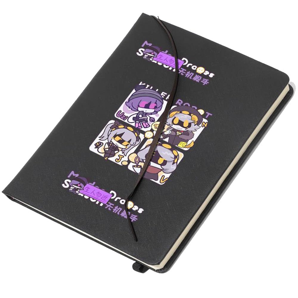 JUSONGKWCP Murder Uzi Drone Notebook, 8.3 X 5.5 Inch, 76 Sheets / 152 Pages Diary, Cartoon Journal Notebook for Women Men, Thick Paper Drawing Book