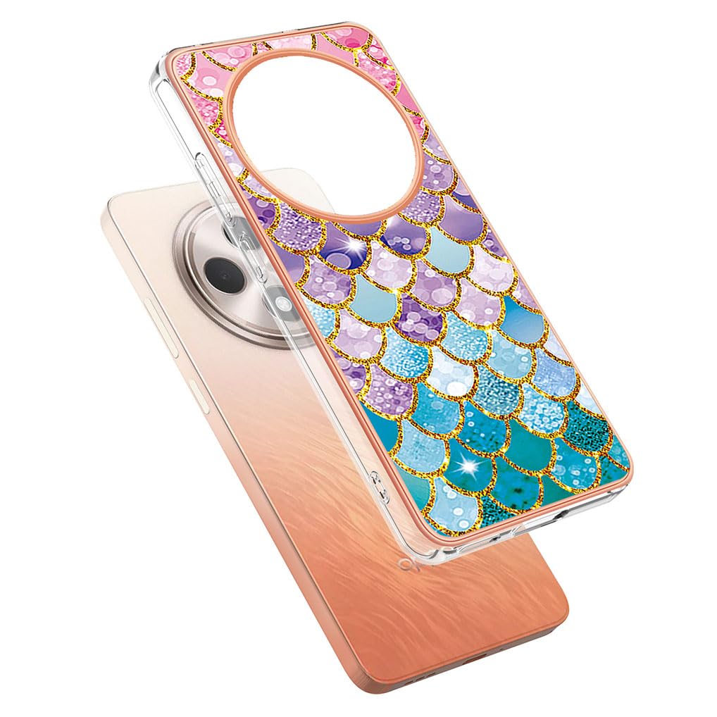 SEAHAI Case for OPPO Reno 12F 4G / OPPO Reno 12 FS 5G (Reno12 F 5G), Ultra Thin Premium Soft TPU Phone Cover with Thickened Camera Protection Design