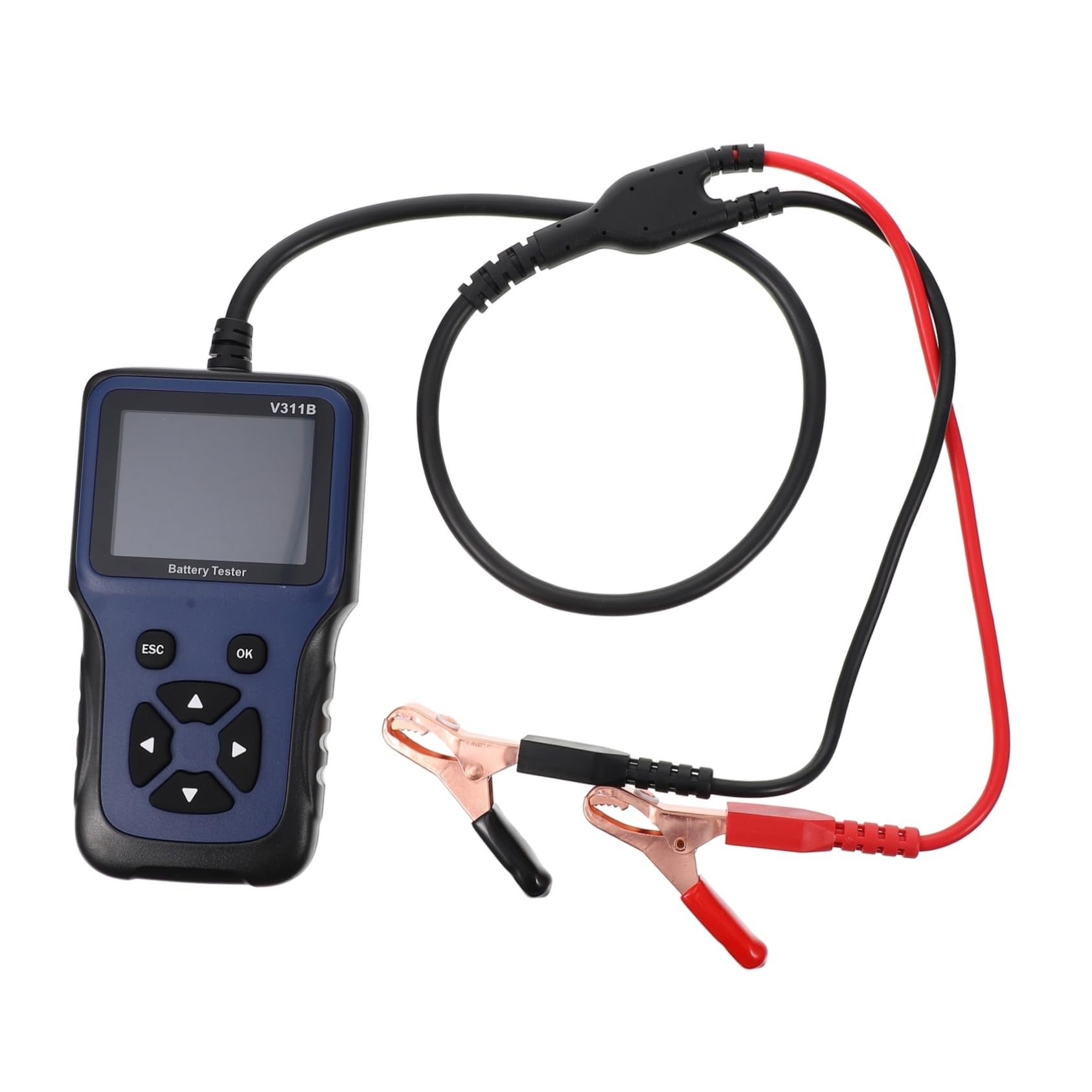 Tester Batteria Auto 12v in Plastico per Controllo Professionale | 9 Lingue Selezionabili, Peso Ridotto, per Batterie Auto e Alimentazione Veicolo