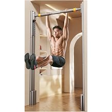 Pull-up Bar, Pull-up Machine, Iron Bar, For Doors, No Drilling Required, Load Capacity 1,653 lbs 750 kg, 13 Adjustment Levels, Maximum Height 76.6 inches 192 cm, Chinning Stand, Easy to Install
