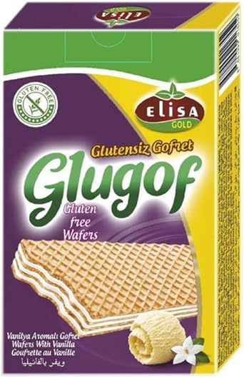 Elisa Gold Glugof Glutensiz Vanilya Aromal  Gofret 125 gr