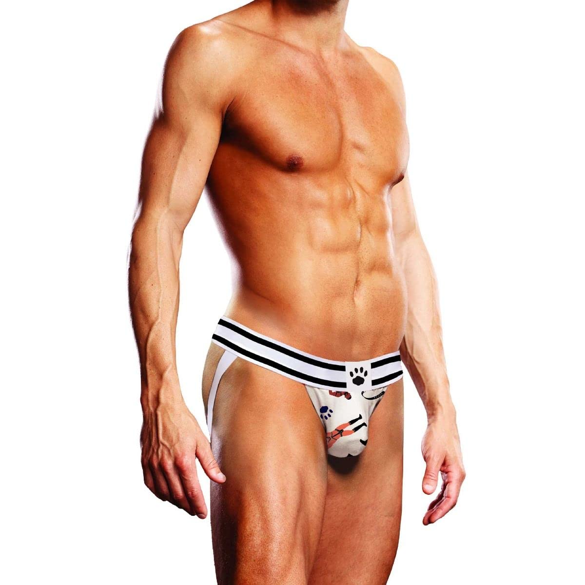 Prowler Leather Pride Jock XXL - UK Waist Size - 36" - 40" - One Count Multicolor