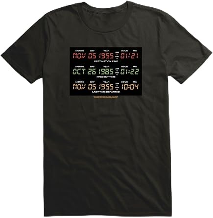 Hot Topic Back to The Future Time Watch T-Shirt RED