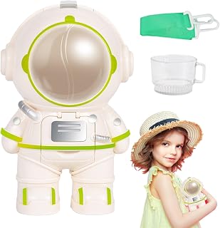Water Dispenser Toy Kids - Astronaut Style Water Cooler Bottle Toy Set | 250ml Mini Drink Dispenser Cup and Strap | for Boys and Girls, Desktop Decoration