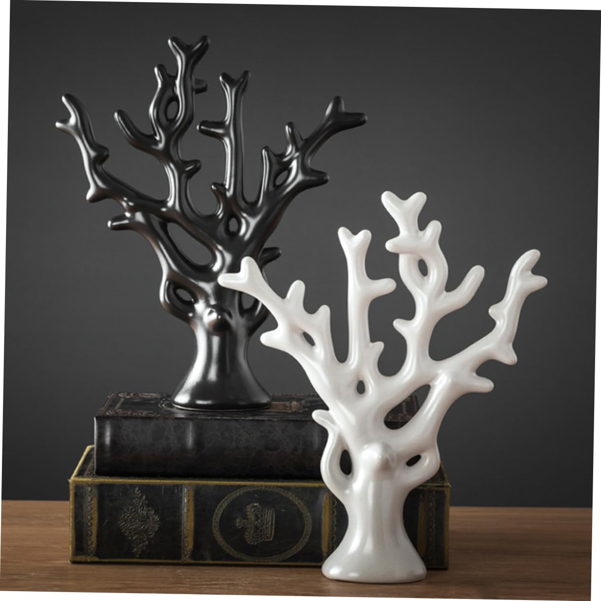 Cabilock Statua Albero Corallo in Ceramica per Decorazioni Casa, Design Unico e Stile Chic, Piccolo Soprammobile Pratico e Robusto per Tavolo e Soggiorno