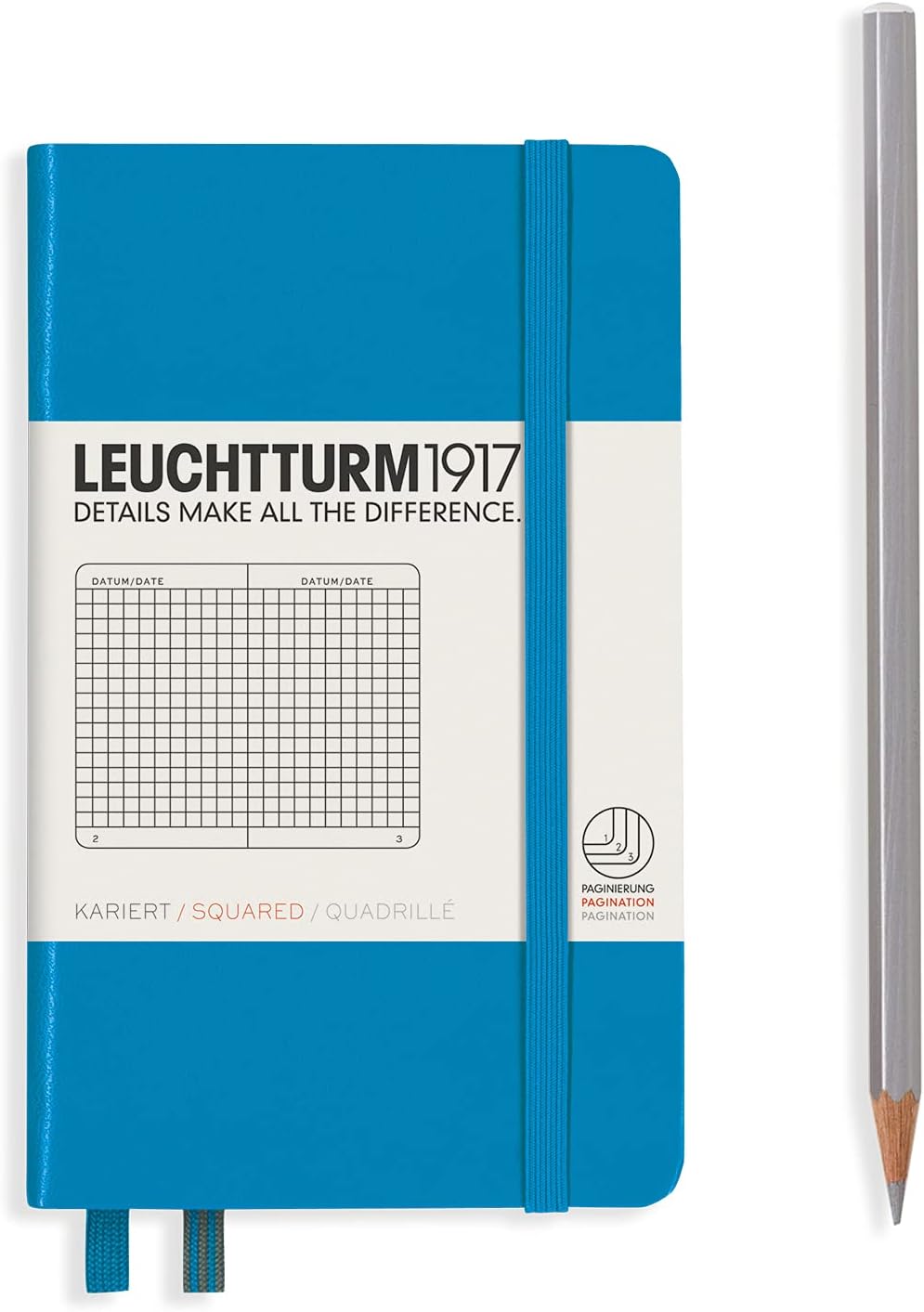 LEUCHTTURM1917 - Notebook Hardcover Pocket A6-187 Numbered Pages for Writing and Journaling (Emerald, Ruled)
