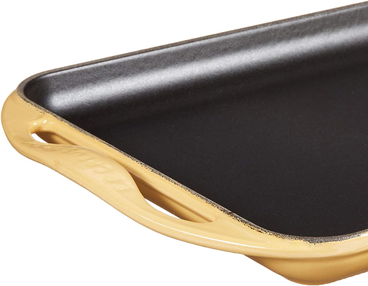 Le Creuset Enameled Cast Iron Rectangular Skinny Griddle, 13" x 8.5", Quince: Home & Kitchen
