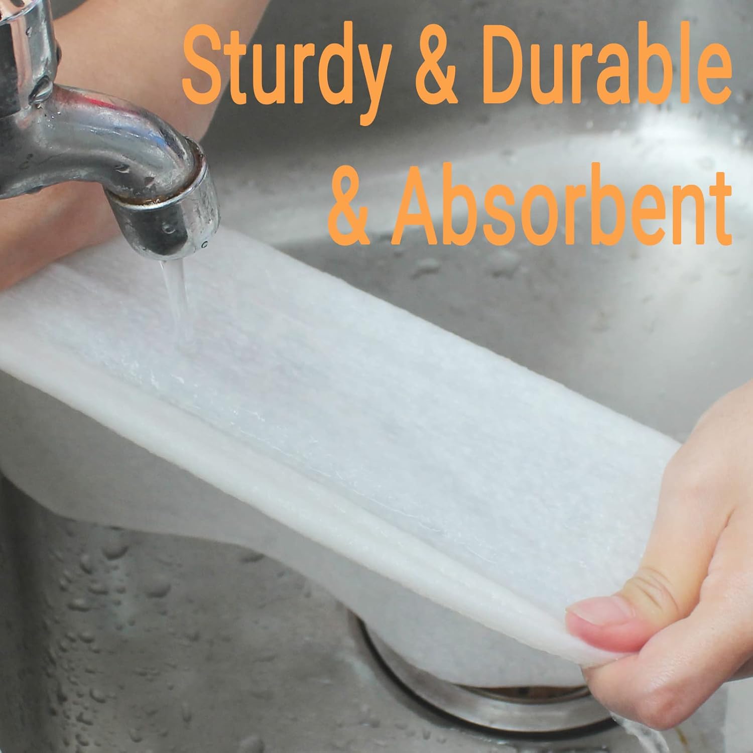 Bamboo Paper Towels Replacement 4 Rolls 80 Sheets Heavy Duty Machine Washable Reusable Paper Towels for Kitchen and Daily Use(11x12”, 4 Rolls)