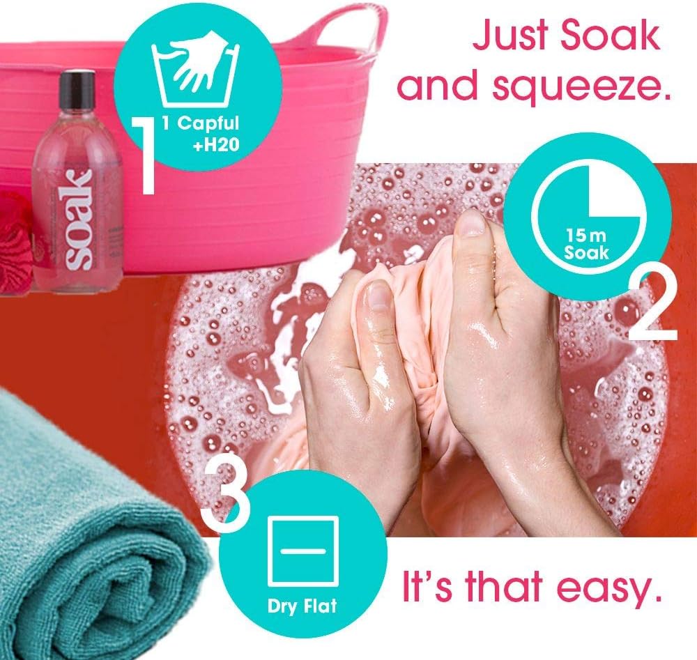 Soak Laundry Soap – 2 Pack Shop & Share | No Rinse, Plant Derived Hand Wash Detergent - 375 ml / 12 fl. oz, 75+ Washes (Yuzu)