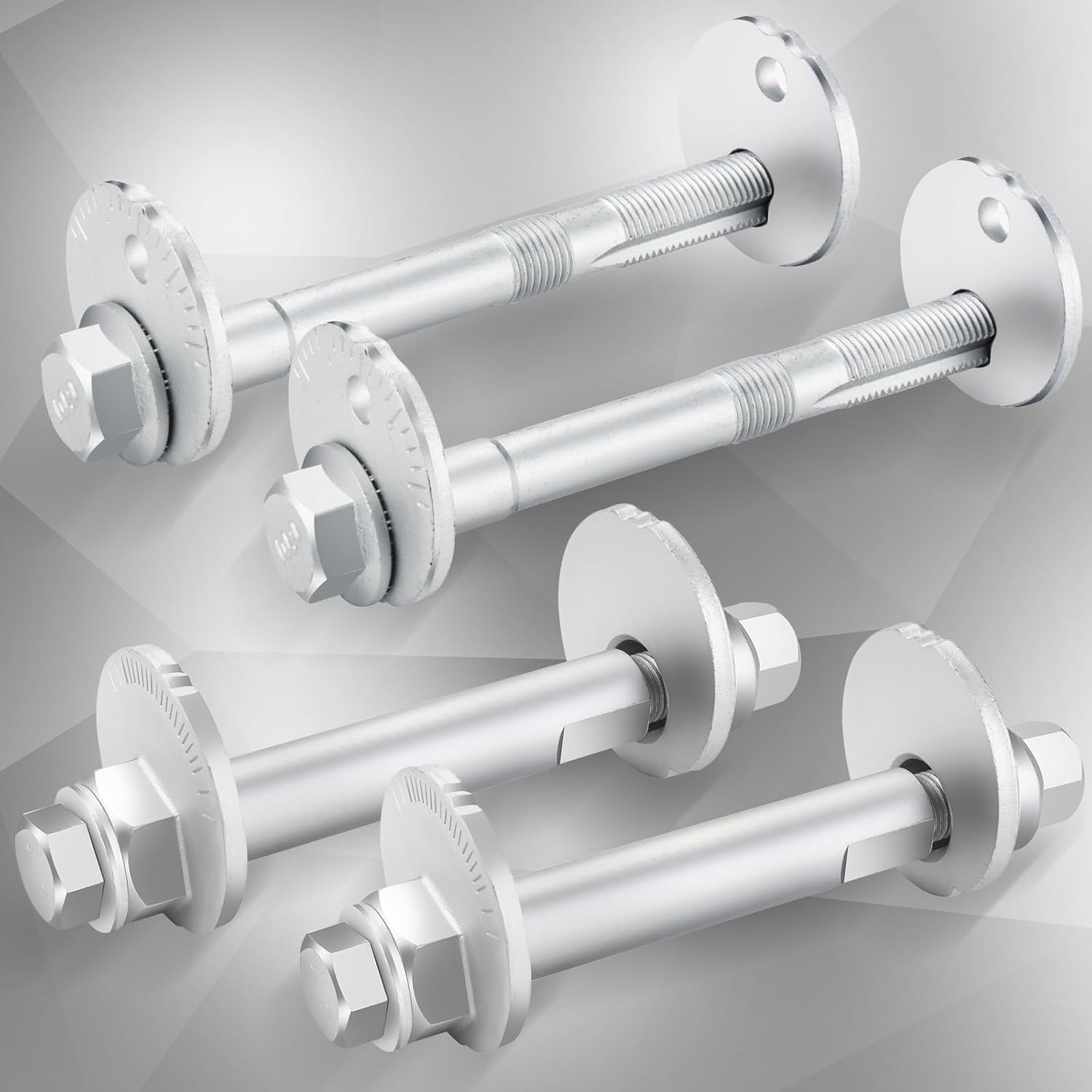 48409-60020 48190-60020 Lower Control Arm Cam Bolts Kit, Front Alignment Camber Toe Adjustment Bolts Compatible with 2003-2009 Toyota 4Runner; 2007-2010 FJ Cruiser and 2005-2016 Tacoma