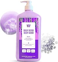 WildOak Fitkari & Epsom Salt Body Wash | 750 ml Value Pack | Added Hyaluronic Acid, Probiotics & Ceramides | Shower Gel for Odor Control, Muscle Relaxation, Skin-Mind Purifying & Post-Workout Recovery