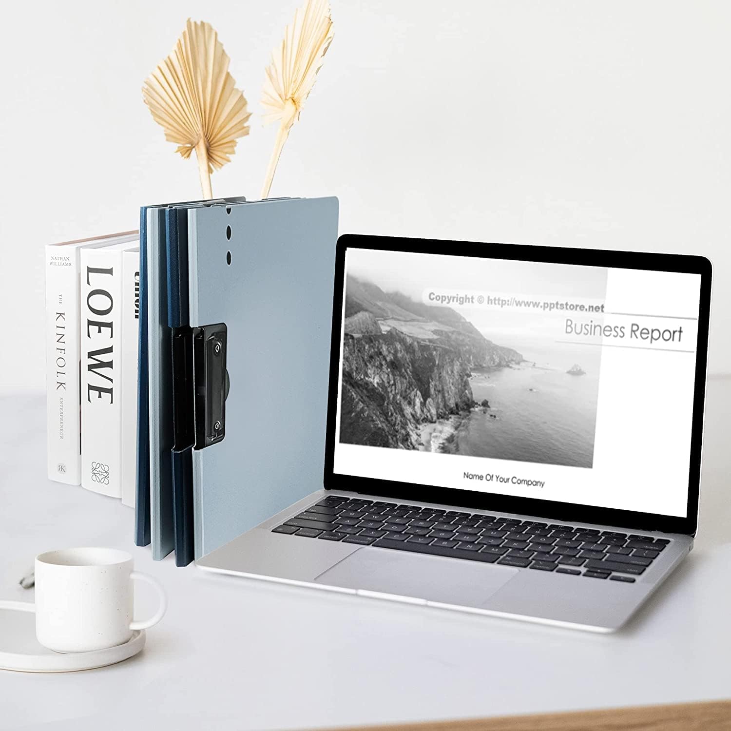 Cazuela Flip Writing Pad Side Open File Pad A4 360 Over Waterproof Foldover Clipboards File Folder Flip Profile Clips Hardback Boards Form Organizer for Business, Office (Multi Color) (4) 4