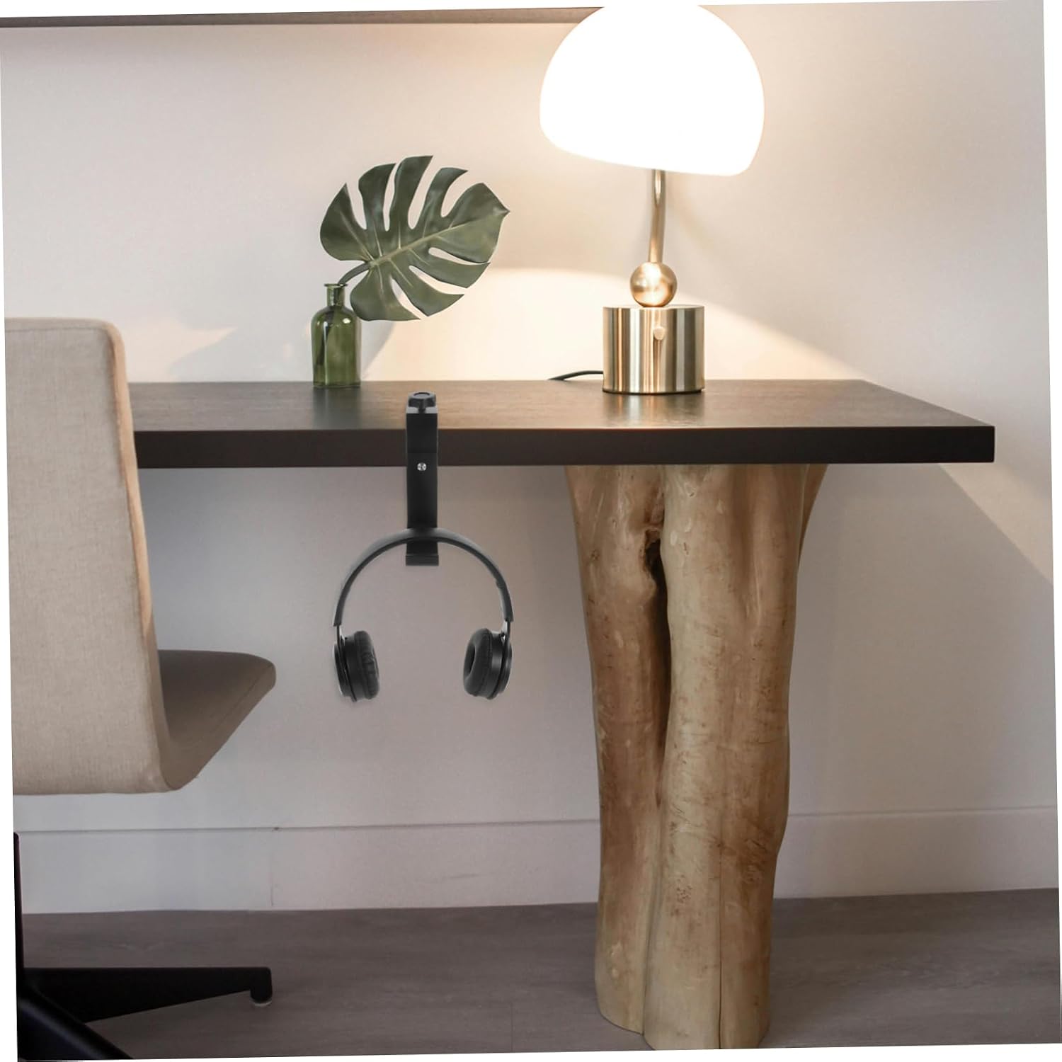 Foldable Metal Headphone Holder Desk Clamp Hook for Gaming Travel image 4