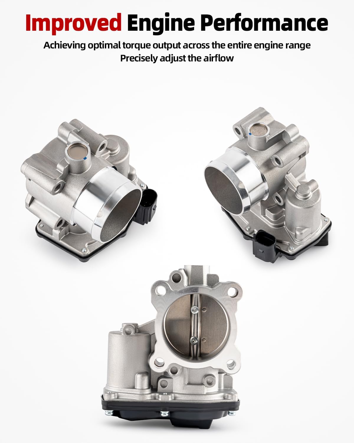 Electronic Throttle Body Assembly Compatible with Ford 2017 2018 2019 Escape, 2014 2015 2016 2017 2018 2019 2020 Fusion, L4 1.5L, 67-6039, 676039, TB1329, DS7Z9E926H