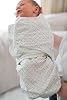 Minuche 100% Cotton 3-Piece Baby Swaddle and Sleeping Bag - Ergonomic Newborn and Baby Swaddle, 0-3 Months