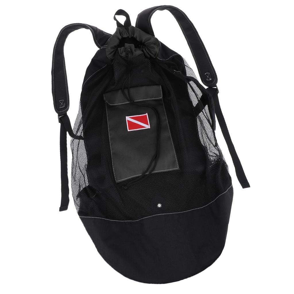 Sac à dos en maille pour plongée sous-marine et tuba Bleu clair 80 l