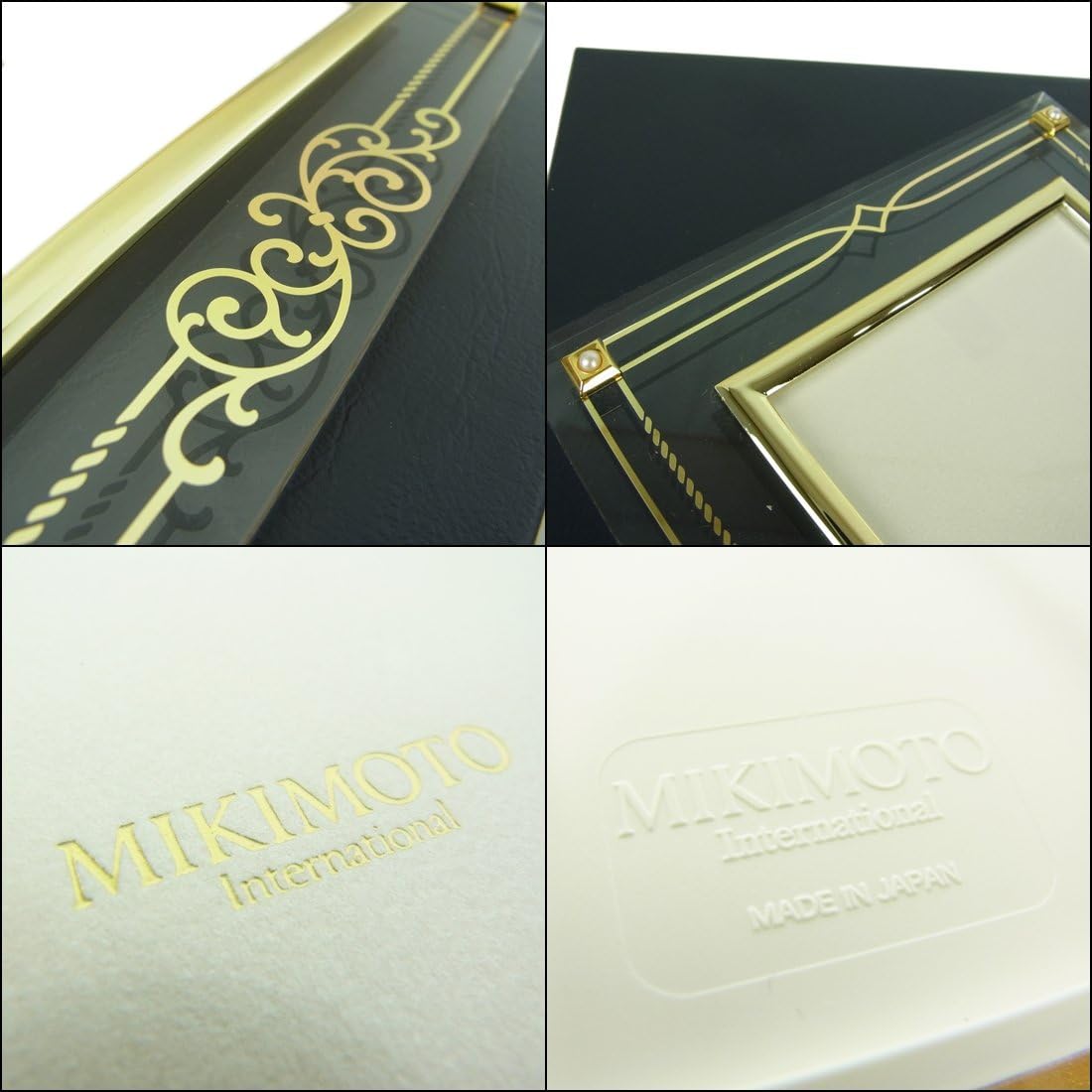 Amazon ミキモト インターナショナル Mikimoto International パール フォトフレーム 写真立て クリア ゴールド 箱付き esam 中古 ファッション小物 通販