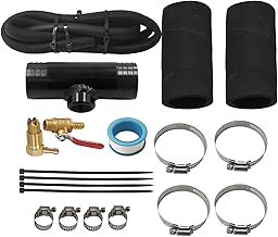 11025 Auxiliary Fuel Tank Install Kit Compatible with Gravity Fueled Auxiliary Fuel Tank for Ford 1999-22 F-250 SD F-350 SD Black