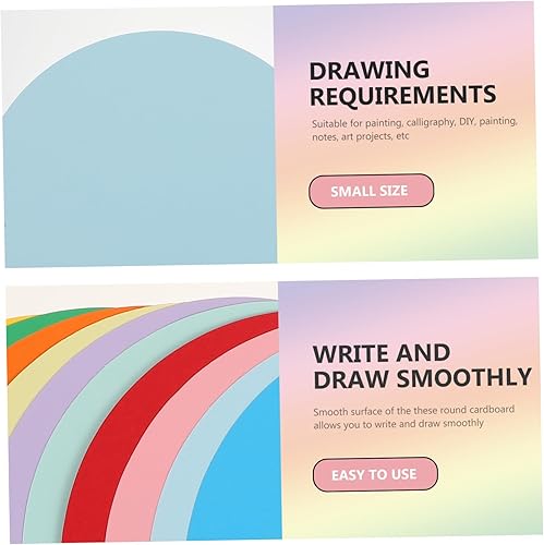 Miniatura 9 de EXCEART 30 unids redondo dibujo papel pintura papel kraft Navidad cartulina tarjetas de papel kraft papel cartulina kraft cartulina espiral