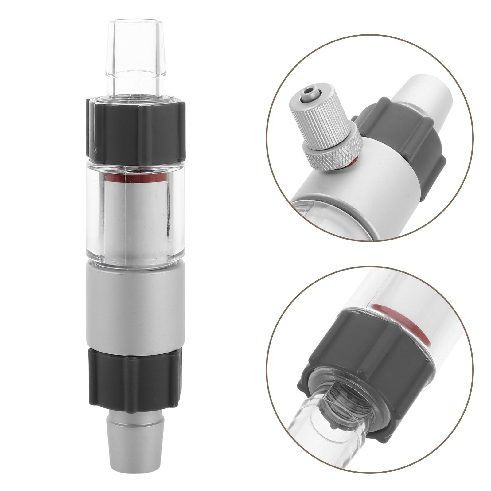 Abaodam Diffuseur Externe pour Aquarium avec Réacteur à Bulles Fines Connecteur Verre pour Aquarium Planté Compteur de Bulles et Régulateur Intégré Entretien Facile et Croissance des