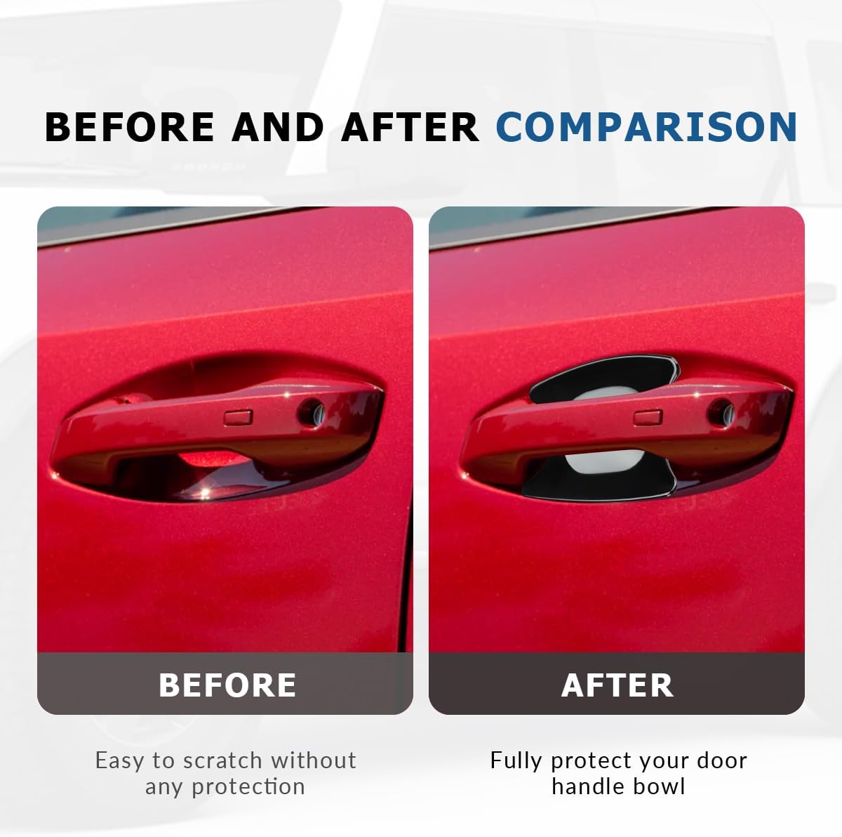 Exterior Door Handle Bowl Cover Compatible for 2025 2026 Nissan Kicks Accessories Door Handle Bowl Scratch Protector