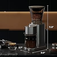 Vista 5 de Electric Burr Coffee Been Grinder with Adjustable 24 Precise Grind Settings, 40s Digital Timer for French Press, Espresso, and Drip Pour Over, Home