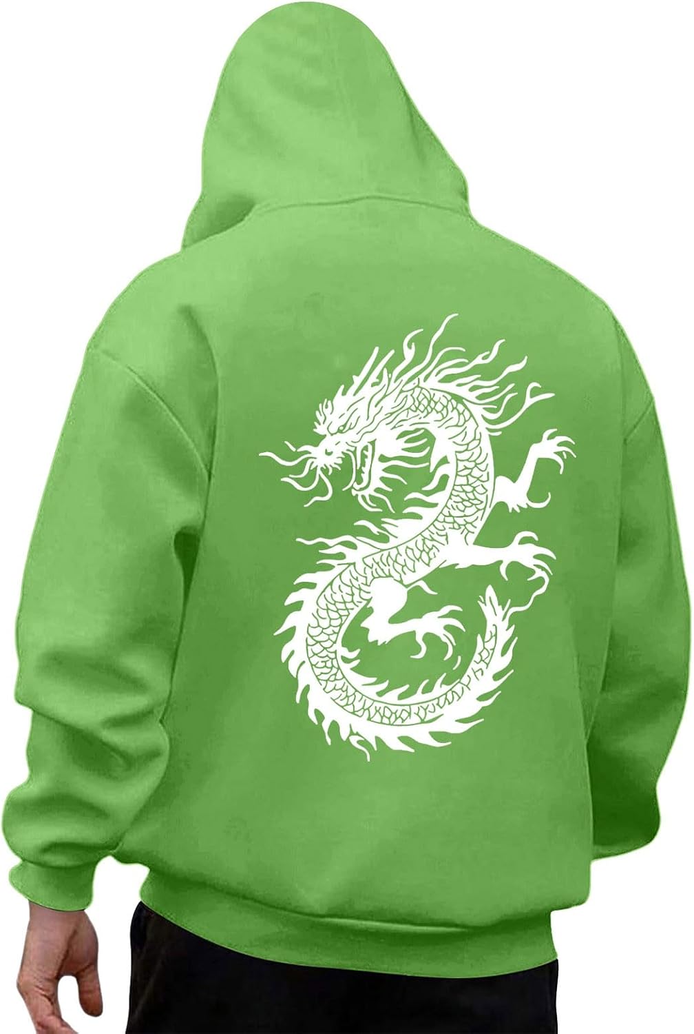 Big And Tall Hoodies For Men Long Sleeve Printed Pullover Sweatshirts Regular-Fit Outfit With Pocket For Walking Outdoor
