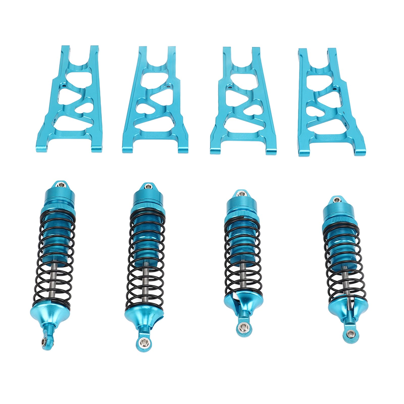RC Car Swing Arm Shock Absorbers stabilne zawieszenie Arm Shock Absorbers Kit do SLASH 1/10 (niebieski)