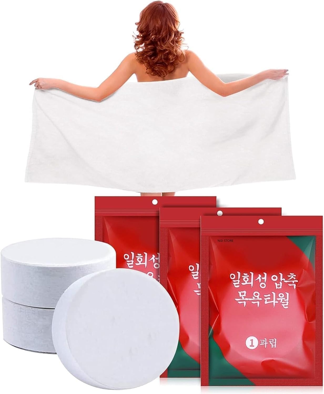Compressed Towel, Disposable Travel Towels, Pure Cotton Expandable Towels for Face & Body, Big Size Portable Tissue Wipes (Pack of 1)-picture-16