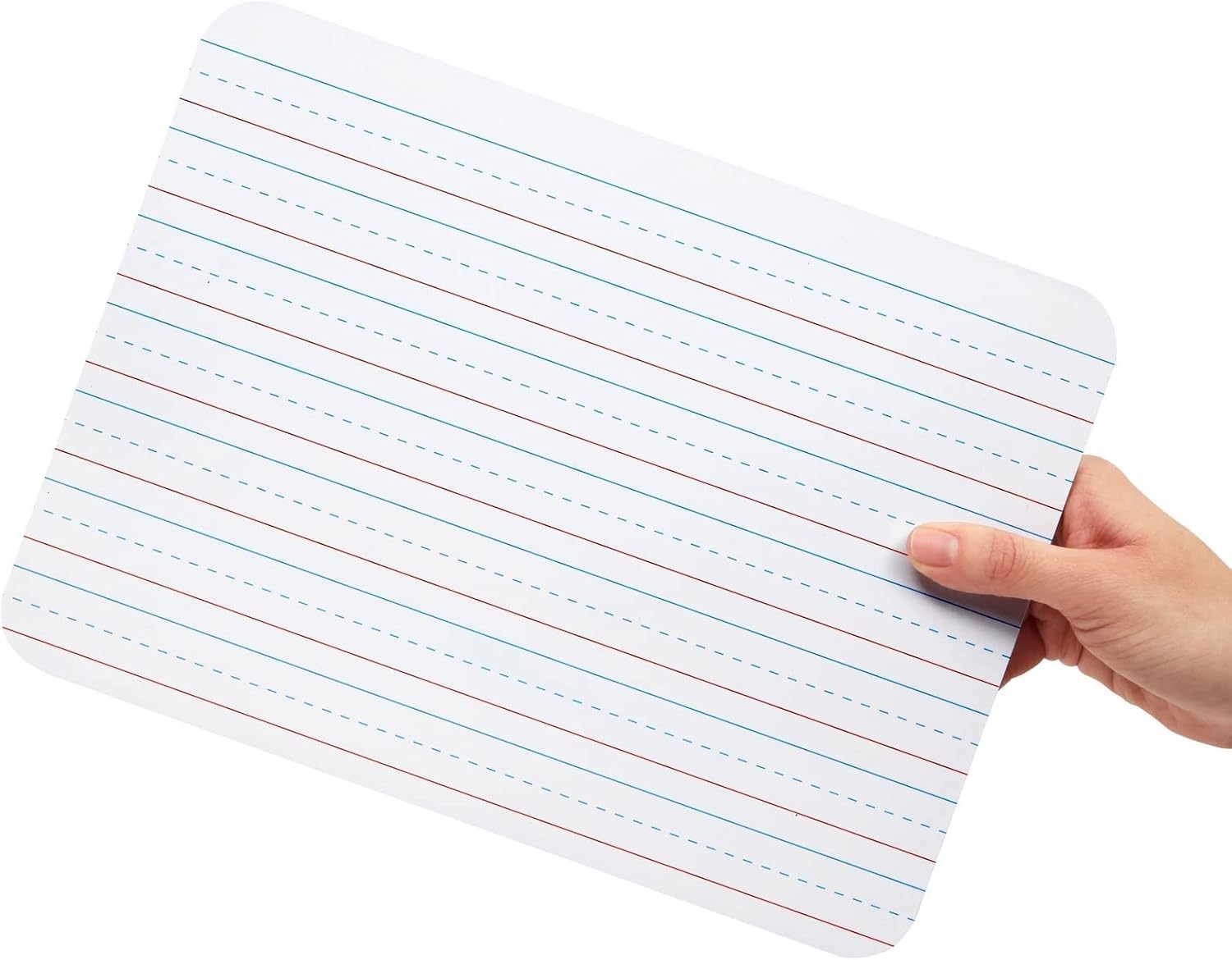 2pcs 9"x12" Double-Sided Dry Erase Boards with Lines - Small Classroom Whiteboards for Students, Homeschool Writing Practice & Learning Activities, Reusable Personal Lapboards for Kids