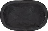 Vista 2 de Santa Barbara Design Studio TableSugar - Cuenco para masa de madera de paulownia, 12 x 7.5 pulgadas, color negro