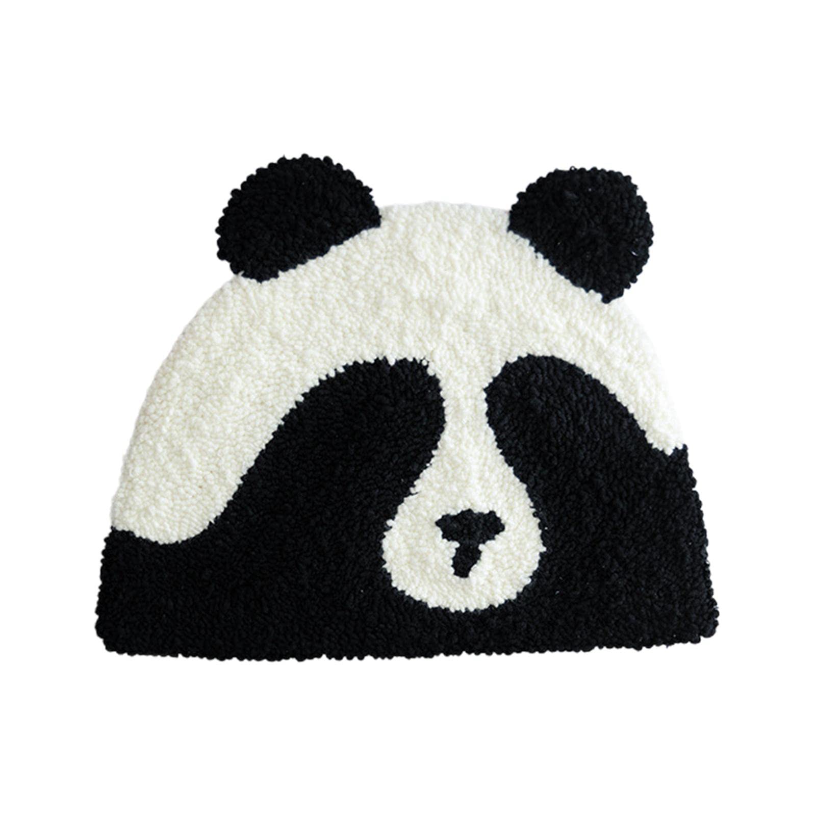 MYADDICTION Panda Latch Hook Rug Kits Mat DIY Crafts for Kids Birthday Gift Home Decor A Crafts | Needlecrafts & Yarn | Embroidery & Cross Stitch | Hand Embroidery Kits | Punch Needle Kits-picture-27