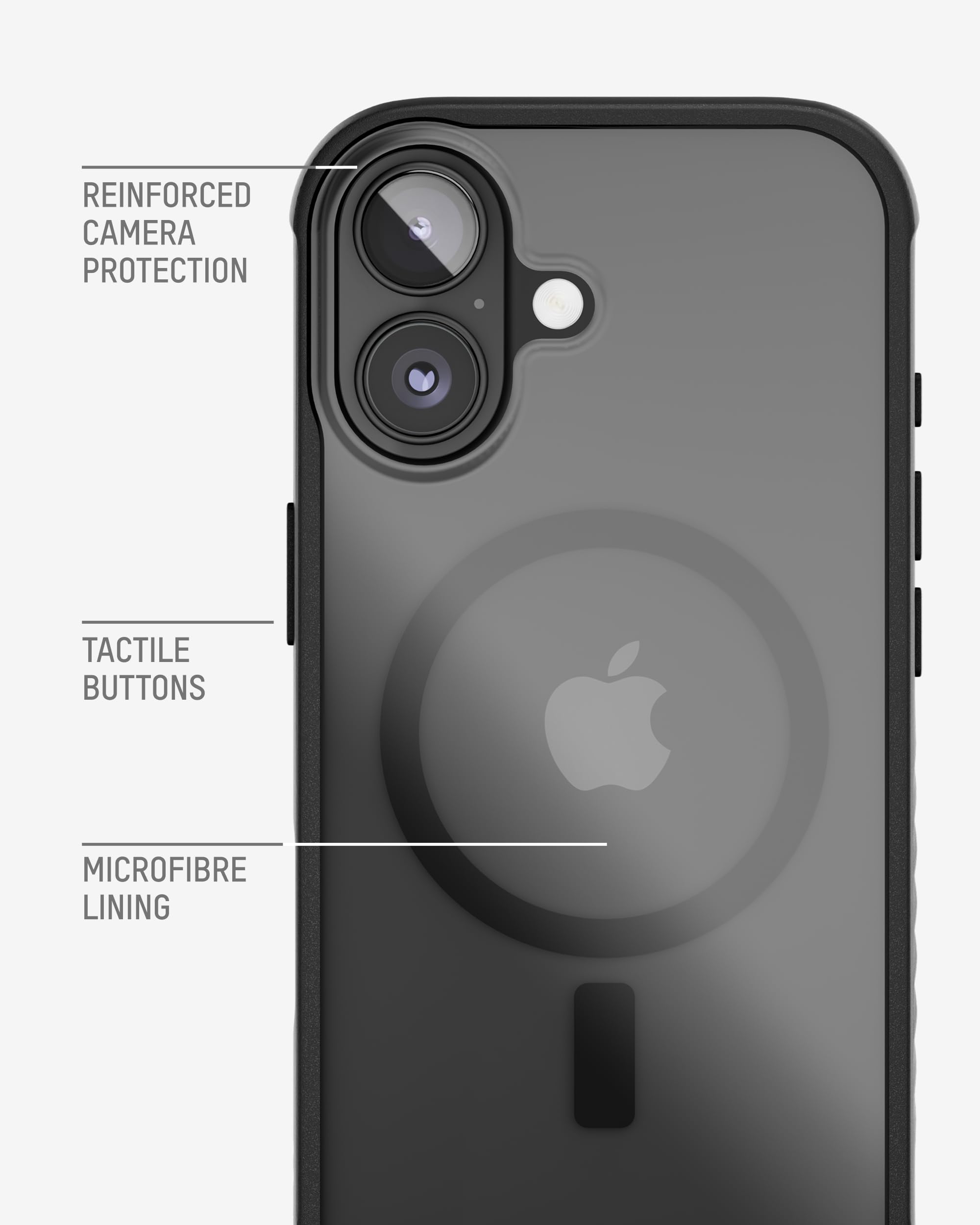 Mous Cover Magnetica per iPhone 17 6,3 Pollici, Compatibile con MagSafe - Clarity - Custodia Anti-Ingiallimento per iPhone 17 - Antiurto, Anti-Graffio, Trasparente