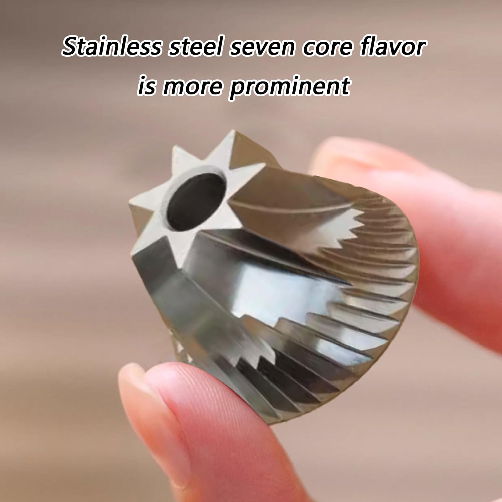 Molinillo de café ergonómico de funcionamiento manual con núcleos de cerámica mecanizados alemanes y diseño antideslizante en dos colores